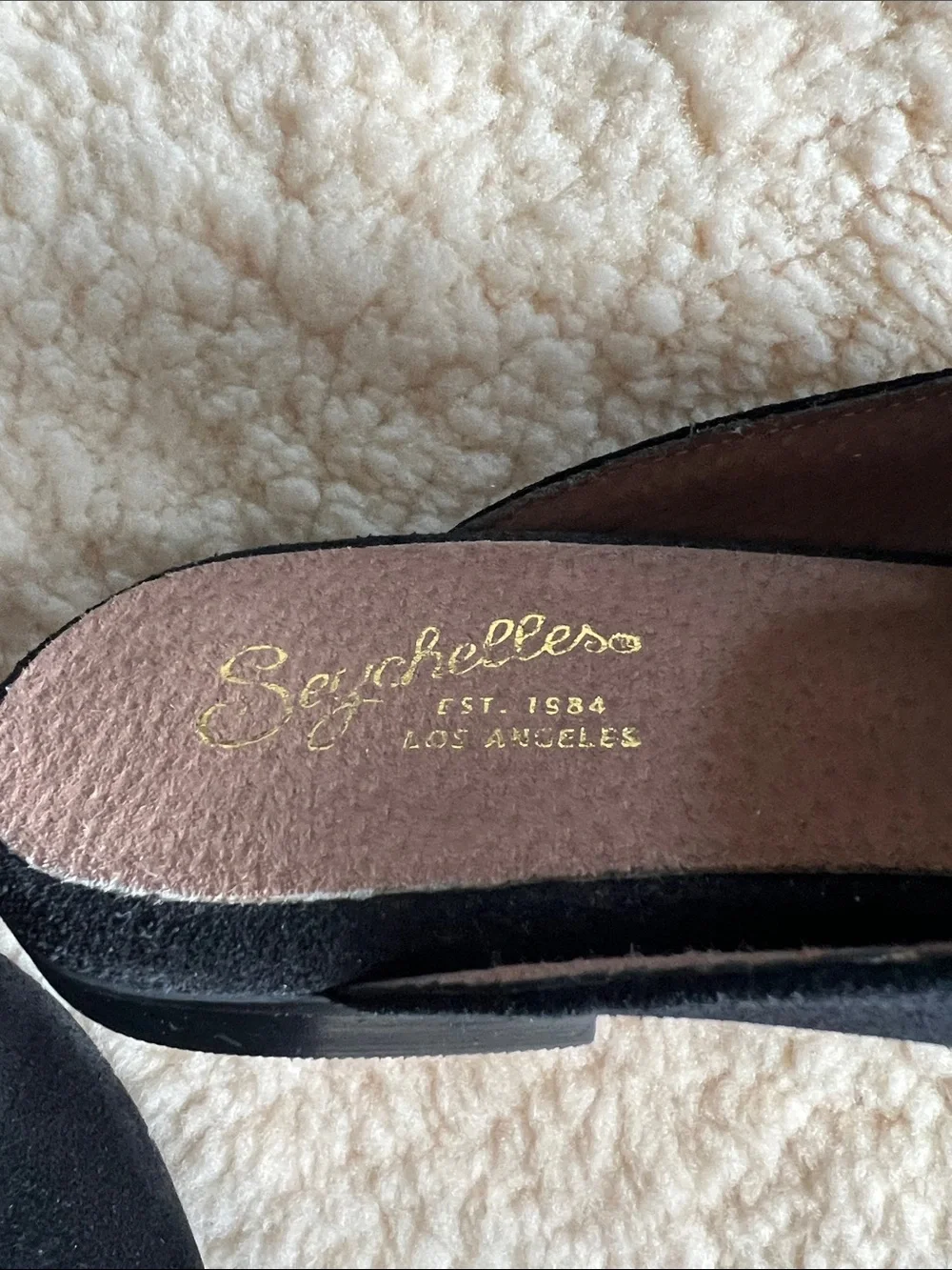 Black Suede Slip-On Mules for Women - Classic Casual Style